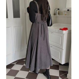 Sleeveless Velvet Maxi Dress