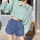 Collar Sweatshirt / Sweatshorts