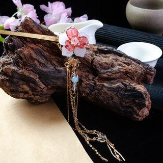 Retro Floral Fringed Hair Stick