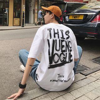 Loose-fit Embroidered Printed T-shirt