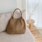 Woven Faux-straw Tote