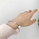 Faux Pearl Bracelet S003 - Silver - One Size