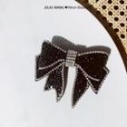 Rhinestone Bow Hair Clip 1 Pc - As Shown In Figure - One Size