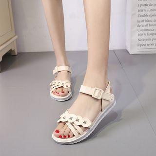 Heart Panel Sandals