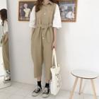 Sleeveless Cropped Jumpsuits