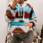 Half-zip Patterned Hoodie