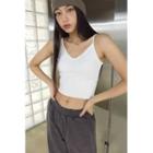 Basic V-neck Padded Camisole Top