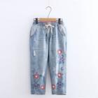 Floral Straight-fit Jeans