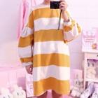 Rugby-stripe Pullover Dress