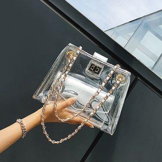 Chain Strap Pvc Tote Bag