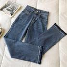 Two-tone High-waist Jeans