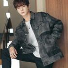 Button-up Lettering Jacket
