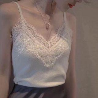 Suspender V-neck Tank Top