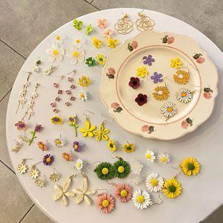 Flower Ear Stud / Earring (various Designs)