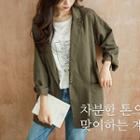 One-button Loose-fit Blazer