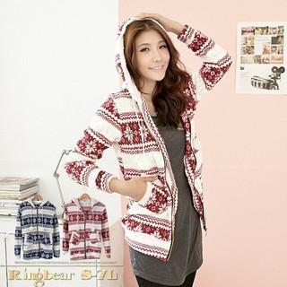 Snowflake-print Hooded Jacket