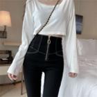 High Waist Zip Leggings