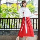 Set: Ancient Style Top + Pleated Skirt