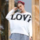 Letter Jacquard Sweater
