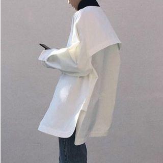 Oversized Light Buttoned Jacket