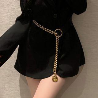 Pendant Alloy Waist Chain Gold - 107cm