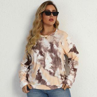 Plus-size Tie-dye Sweatshirt