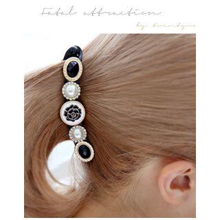 Rose Print Hair Clamp