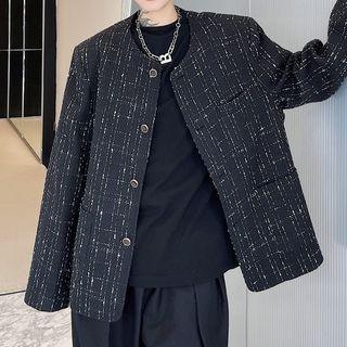 Check Button-up Jacket