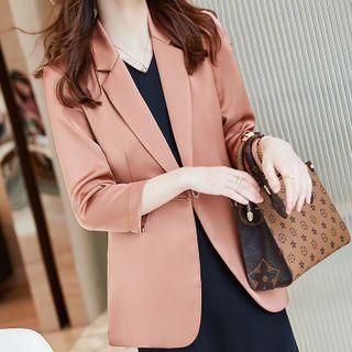 3/4-sleeve Blazer / Sleeveless Sheath Dress