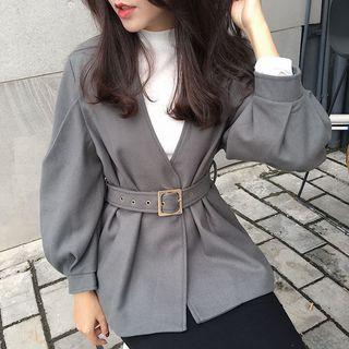 Plain Buckled Jacket