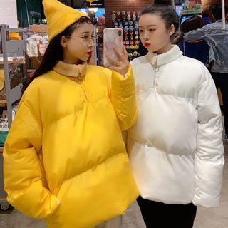 Zip Collar Padded Pullover