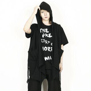 Rope-detailed Hoodie Vest