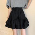 Mini Tiered A-line Skirt