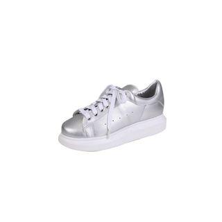 Platform Faux-leather Sneakers