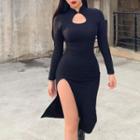 Long Sleeve Qipao Dress