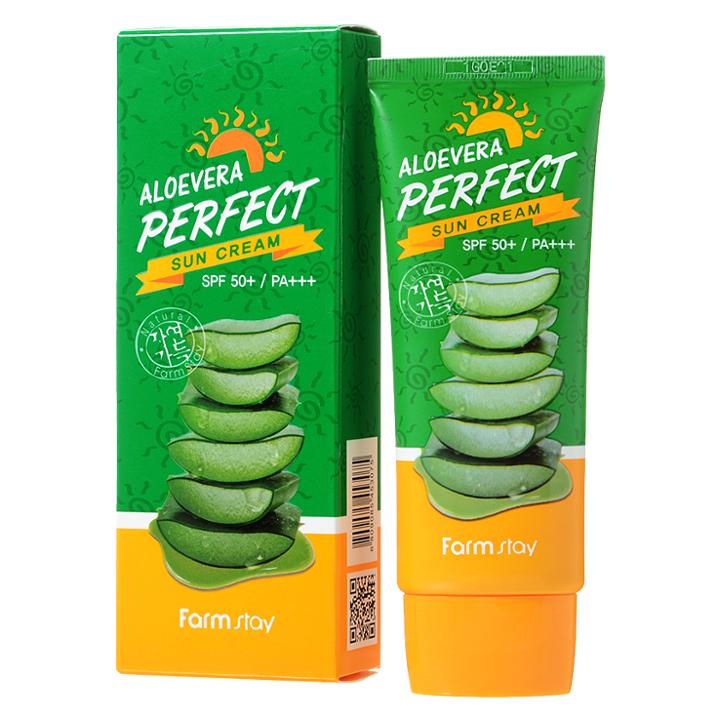 Farm Stay - Aloe Vera Perfect Sun Cream Spf 50+ Pa+++ 70g