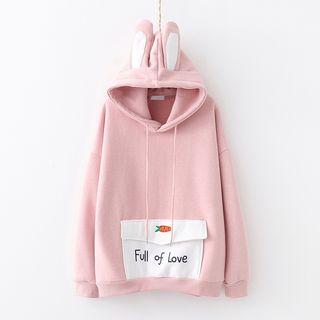 Rabbit Ear-accent Hoodie