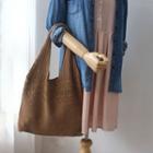 Plain Knit Shopper Bag