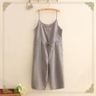 Drawstring Spaghetti Strap Jumpsuit