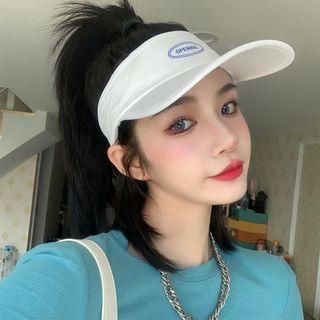 Lettering Print Visor Hat