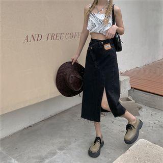 Asymmetrical Slit Skirt