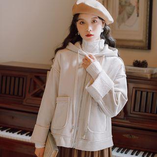 Hood Zip Jacket Almond - One Size