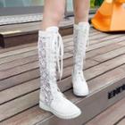 Lace Platform Knee-high Boots