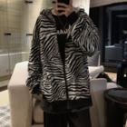 Zebra Hood Zip Jacket