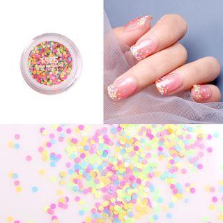 Circle Sequin Nail Art Decoration Multicolor - One Size
