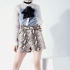 Snake Print Shorts