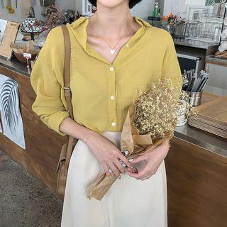 Vivid-color See-through Shirt