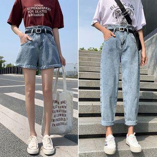 Denim Shorts / Straight Fit Jeans