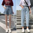 Denim Shorts / Straight Fit Jeans