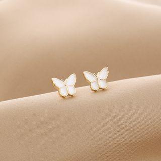 Butterfly Earring 1 Pair - E2631 - White - One Size